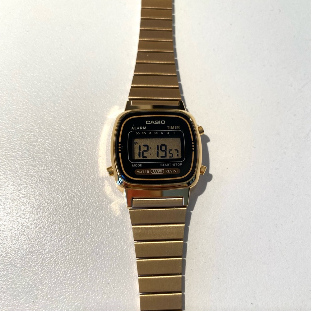 Casio Vintage Gold Watch